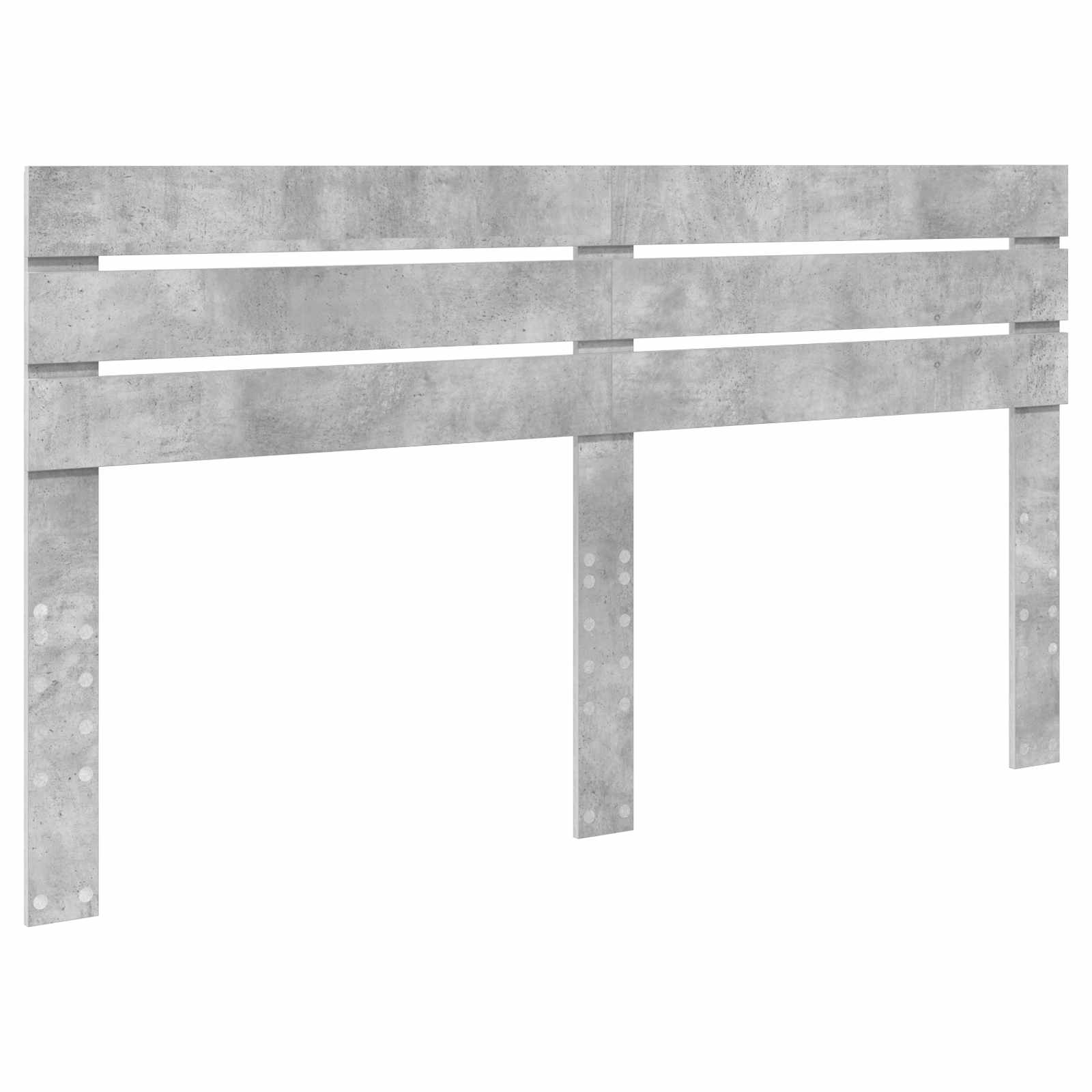 Krevet s od storage s uzglavljem Betonski sivi 180 x 200 cm