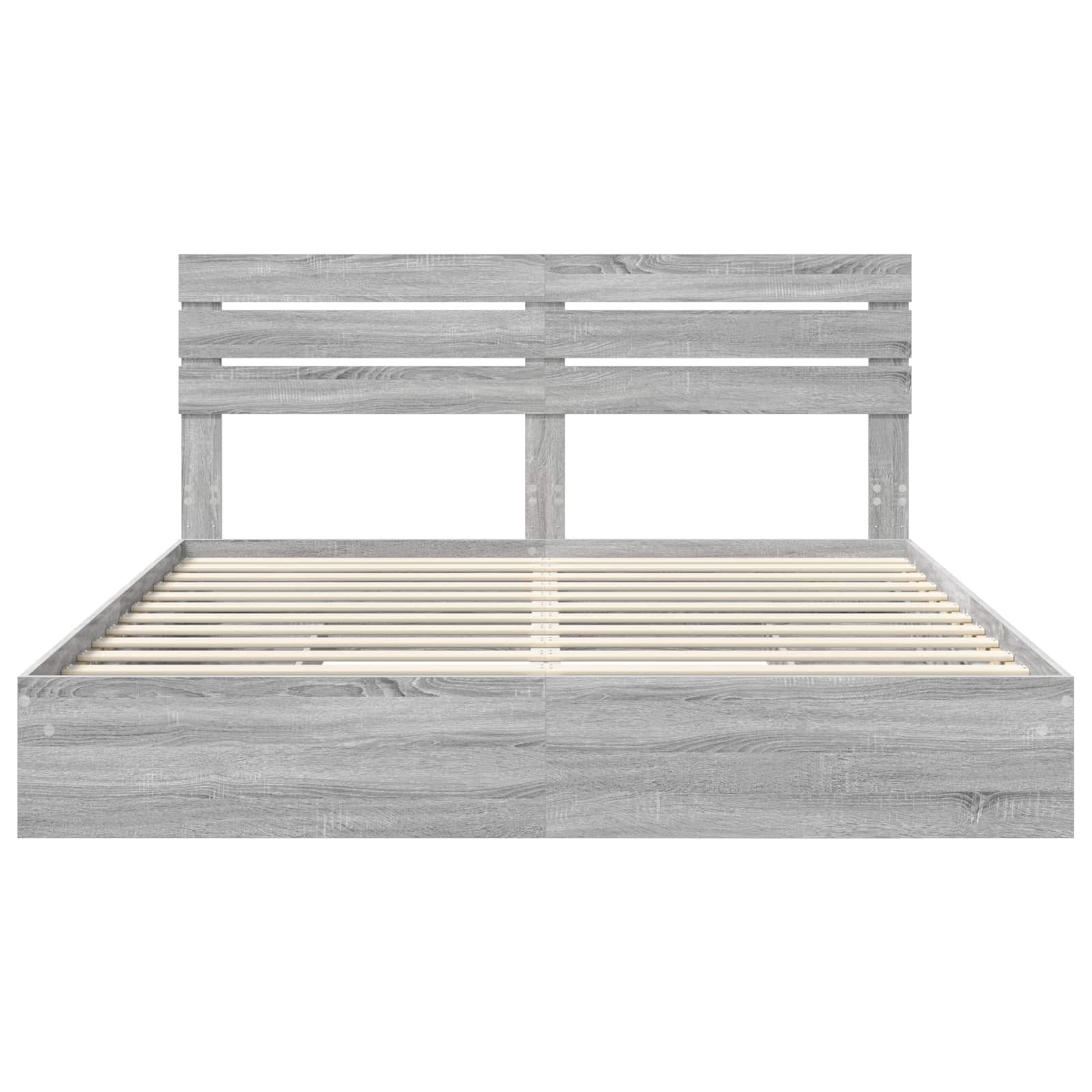 Krevet s od storage Siva Sonoma 180 x 200 cm Konstruirano drvo