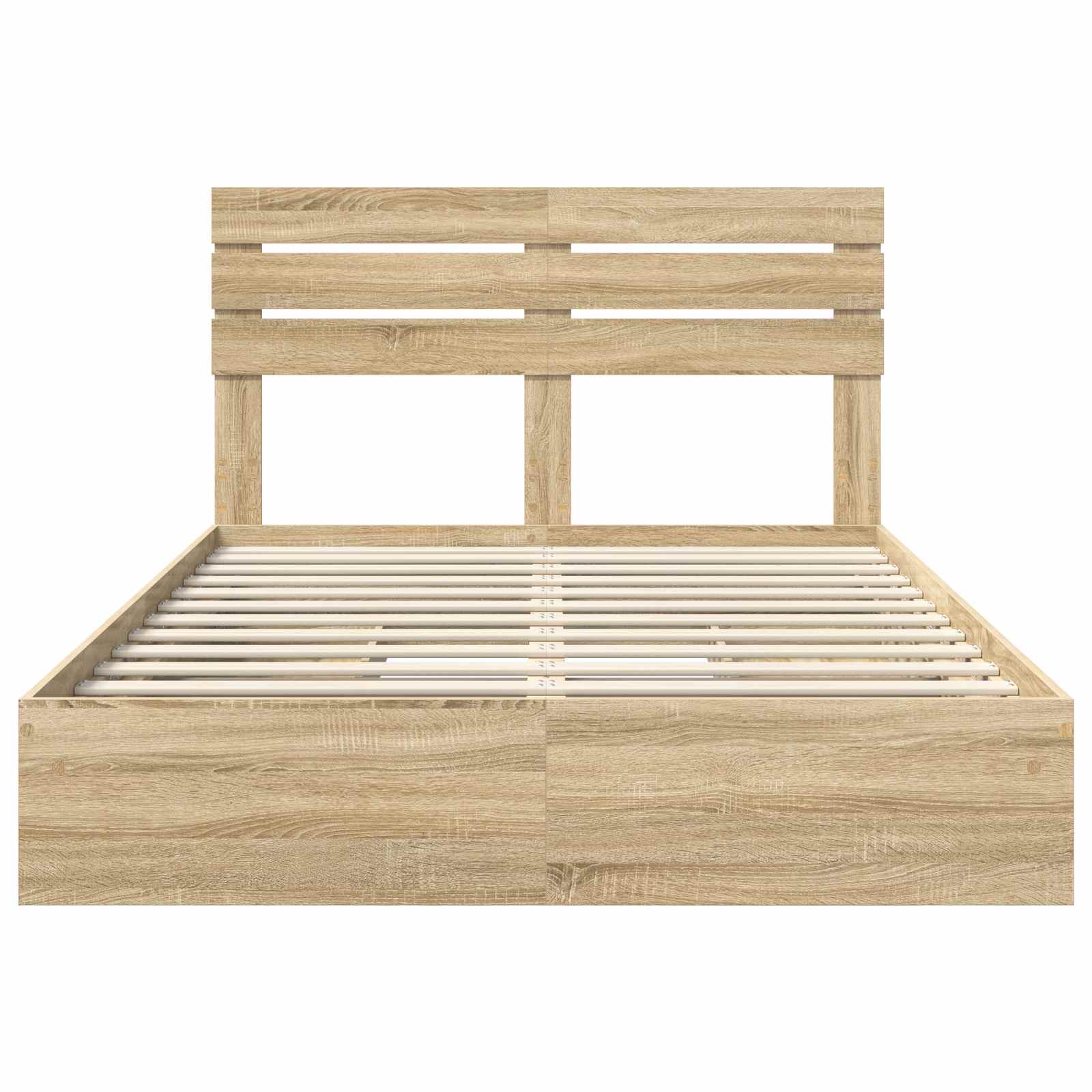 Krevet s od storage Sonoma hrast 140 x 200 cm Konstruirano drvo