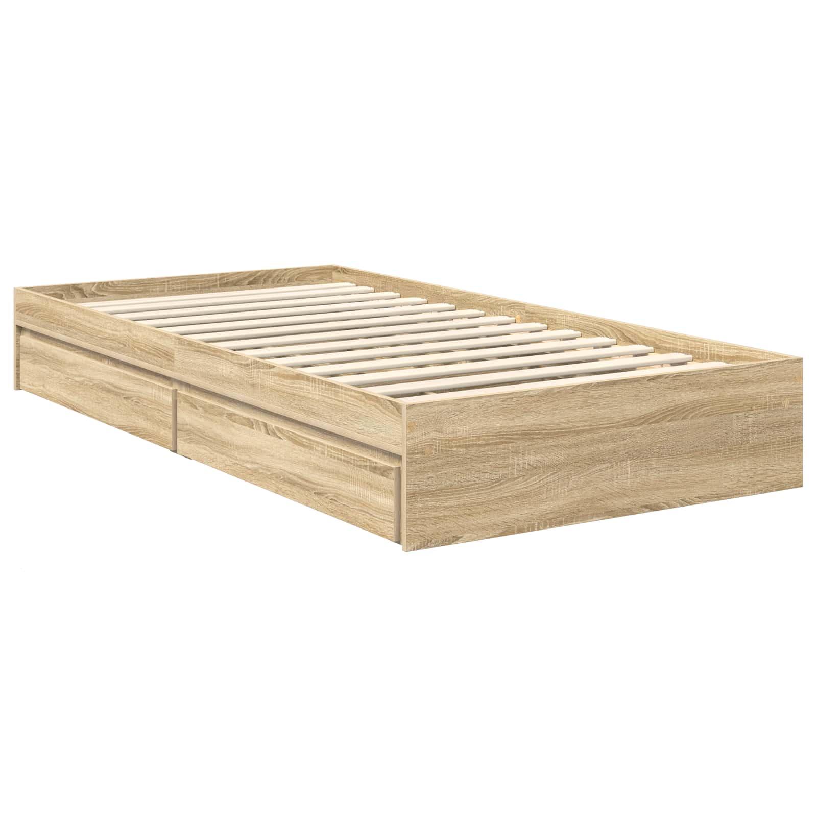 Krevet s od storage Sonoma hrast 90 x 200 cm Konstruirano drvo