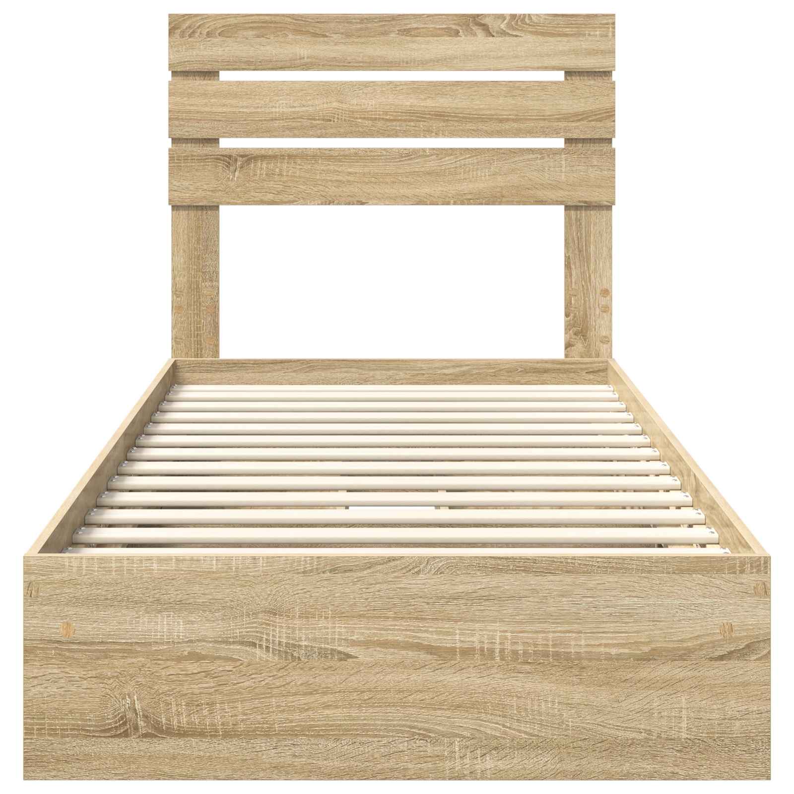 Krevet s od storage Sonoma hrast 90 x 190 cm Konstruirano drvo
