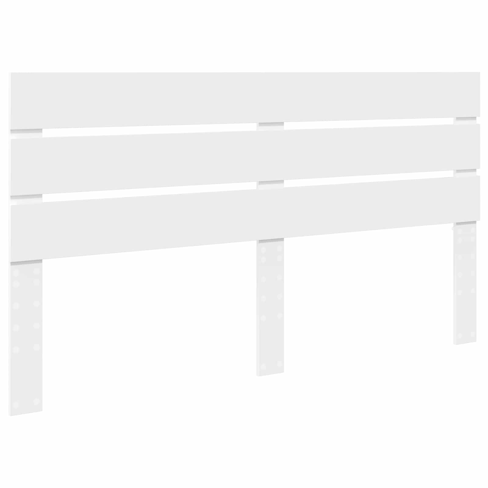 Krevetna konstrukcija Bijelo 200 x 200 cm Čvrsto borovo drvo