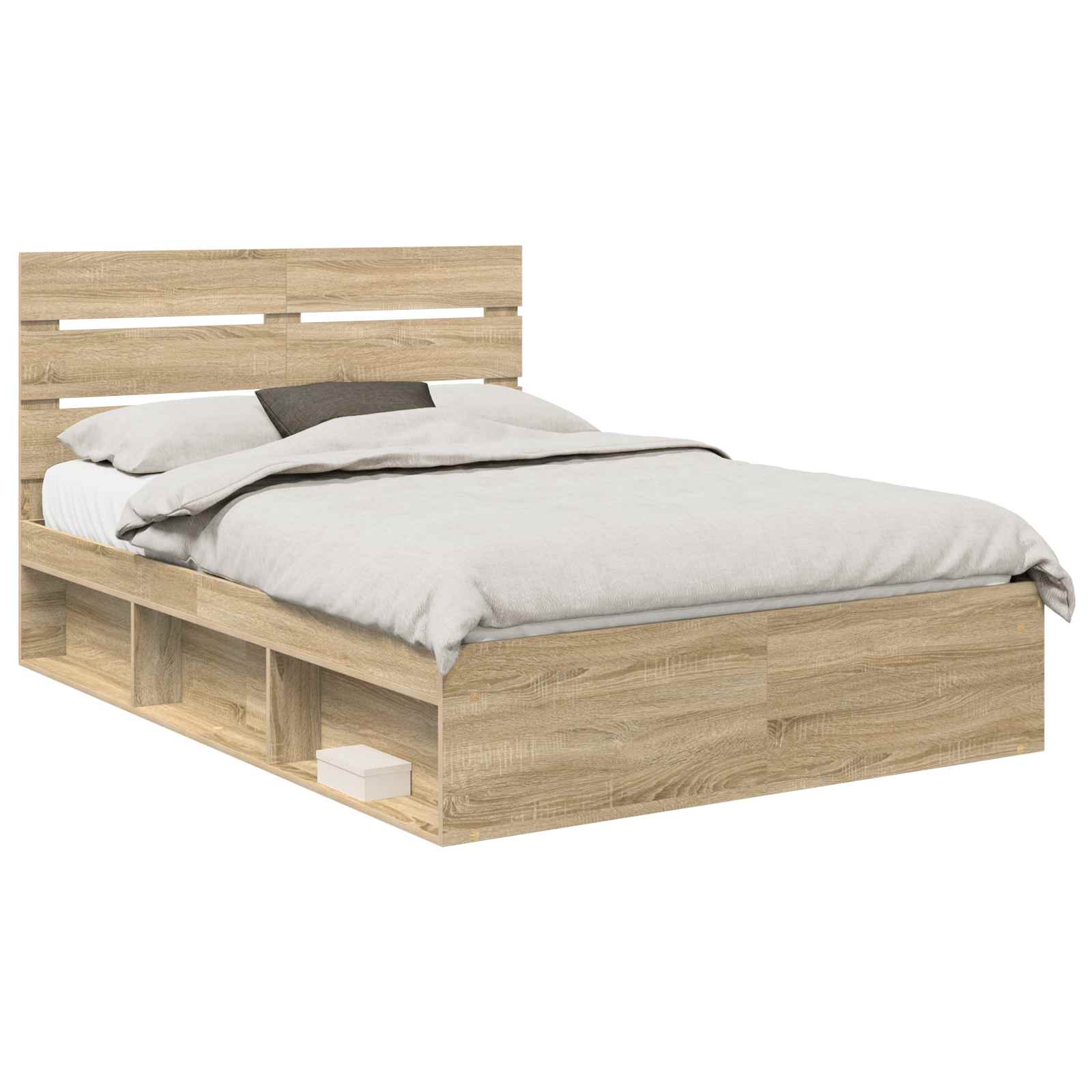 Krevetna konstrukcija s uzglavljem Sonoma hrast 150 x 200 cm