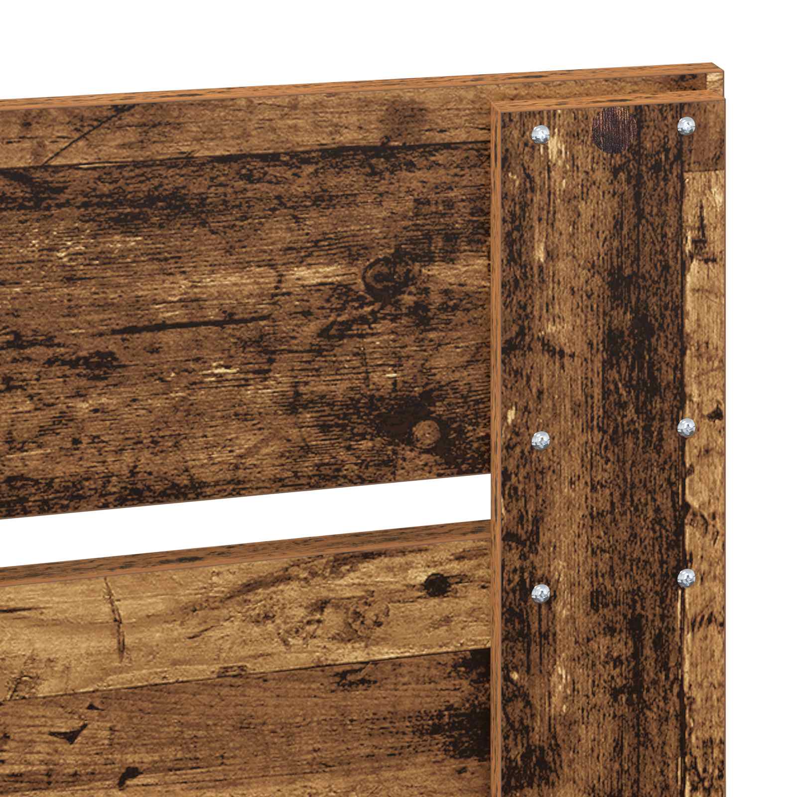 Krevetna konstrukcija s uzglavljem Staro drvo 140 x 190 cm
