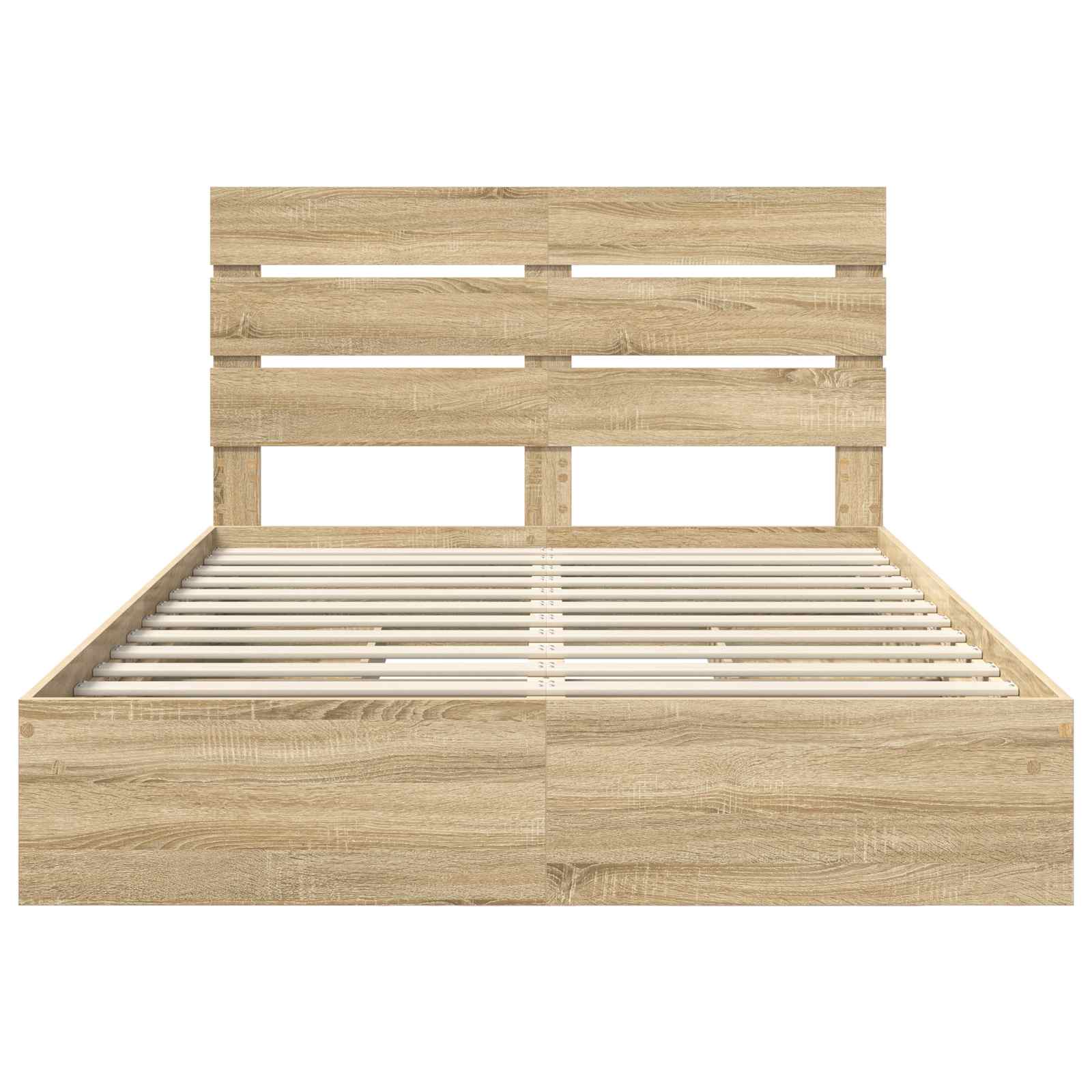 Krevet s od storage Sonoma hrast 140 x 200 cm Konstruirano drvo