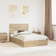 Krevet s od storage Sonoma hrast 135 x 190 cm Konstruirano drvo