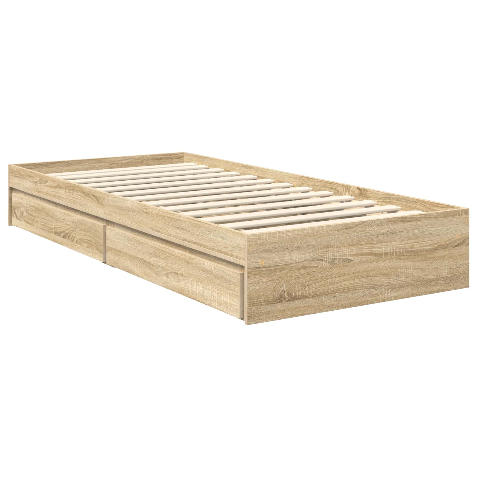 Krevet s od storage Sonoma hrast 70 x 190 cm Konstruirano drvo