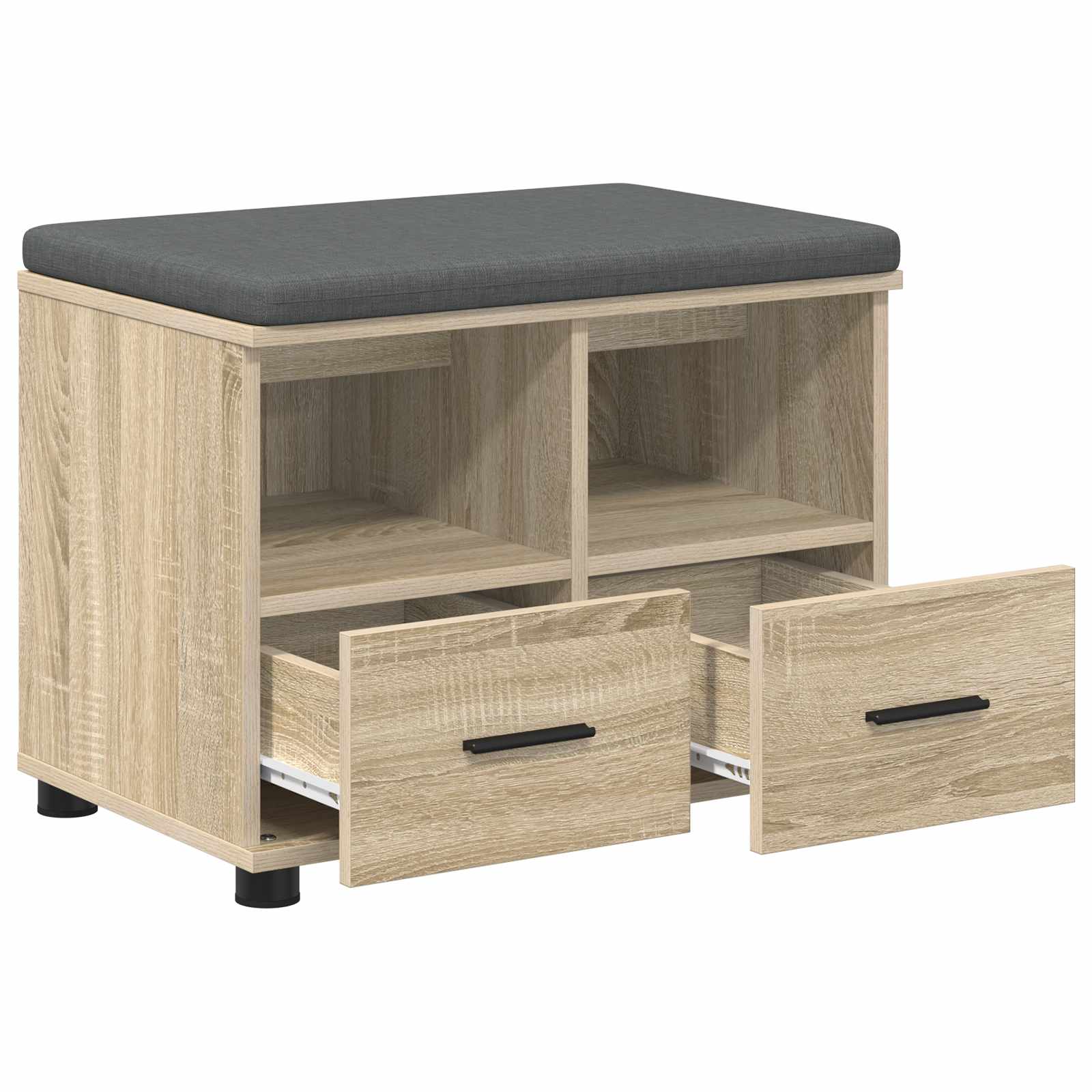 Klupa za hodnik s jastukom Sonoma hrast 60 x 38 x 46 cm
