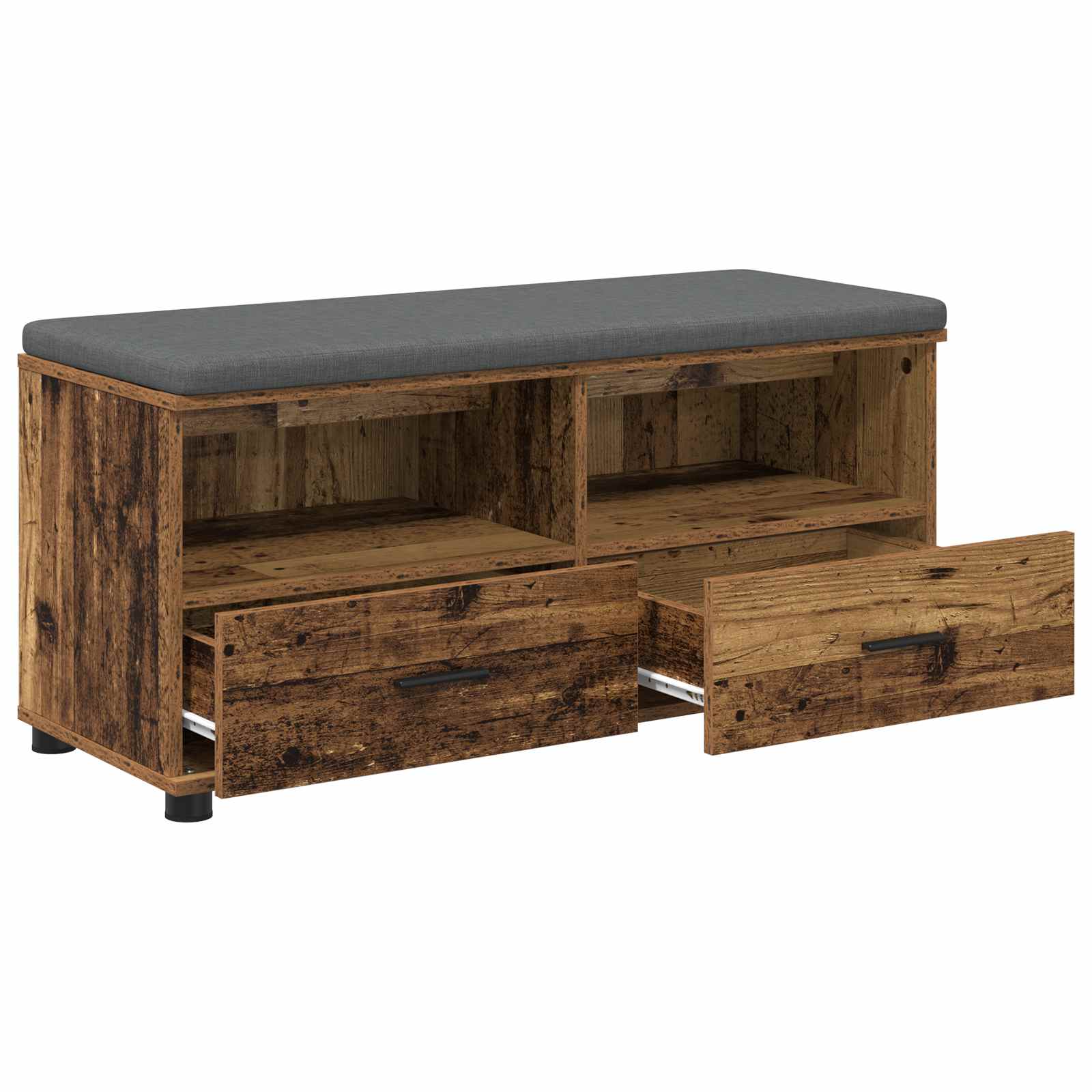 Klupa za hodnik s jastukom Staro drvo 100 x 38 x 46 cm