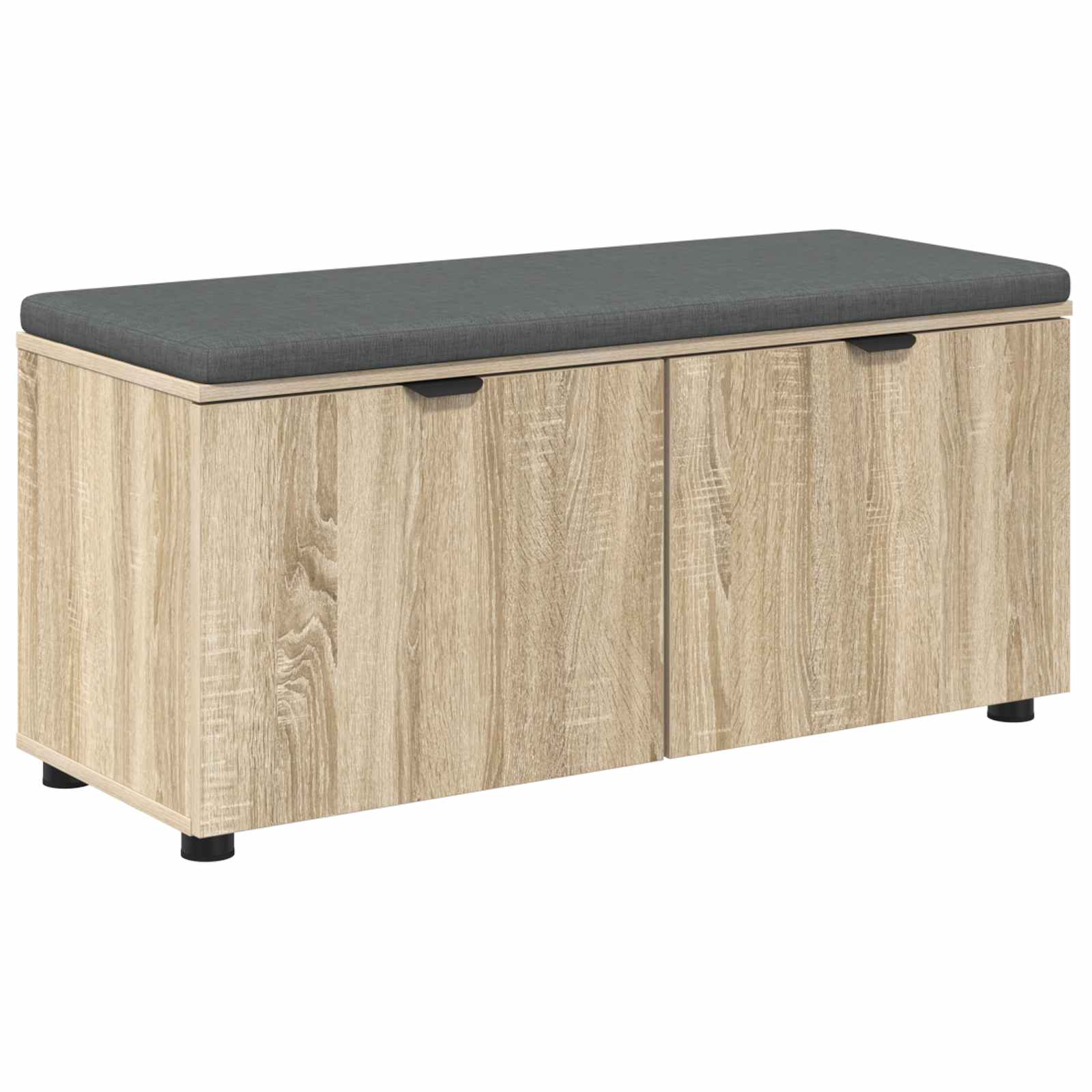 Klupa za hodnik s jastukom Sonoma hrast 100 x 38 x 46 cm