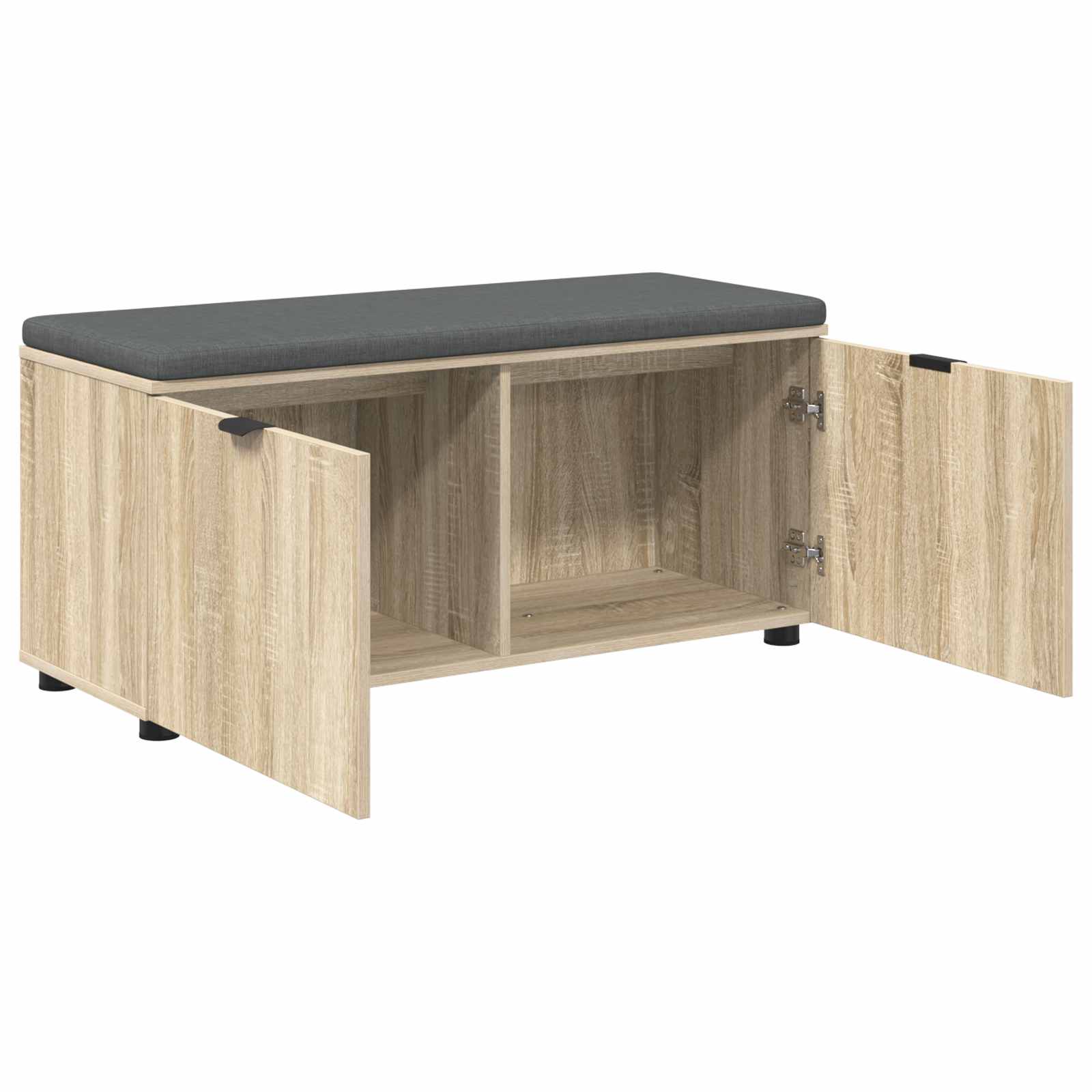 Klupa za hodnik s jastukom Sonoma hrast 100 x 38 x 46 cm