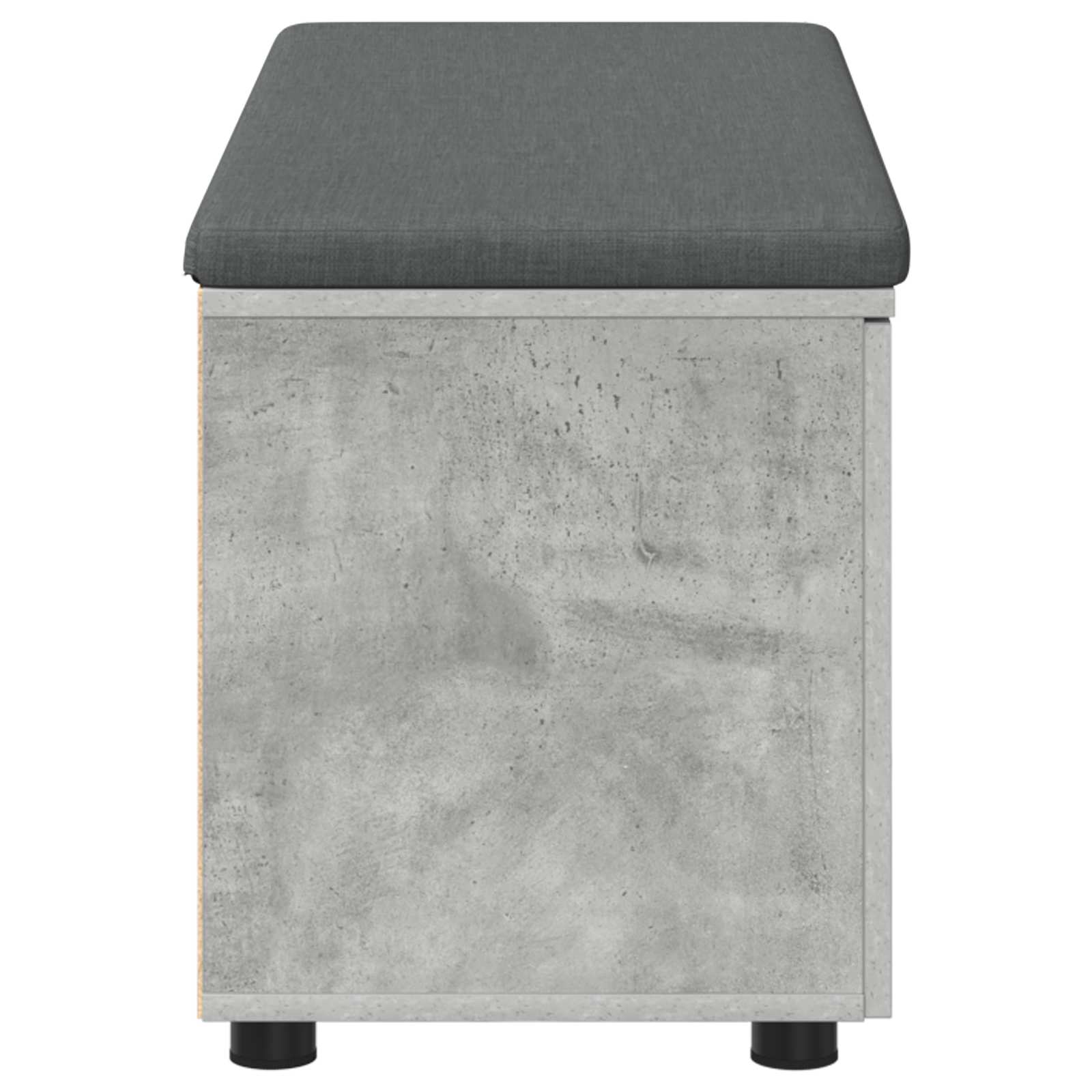 Klupa za hodnik s jastukom Betonsko Siva 100 x 38 x 46 cm