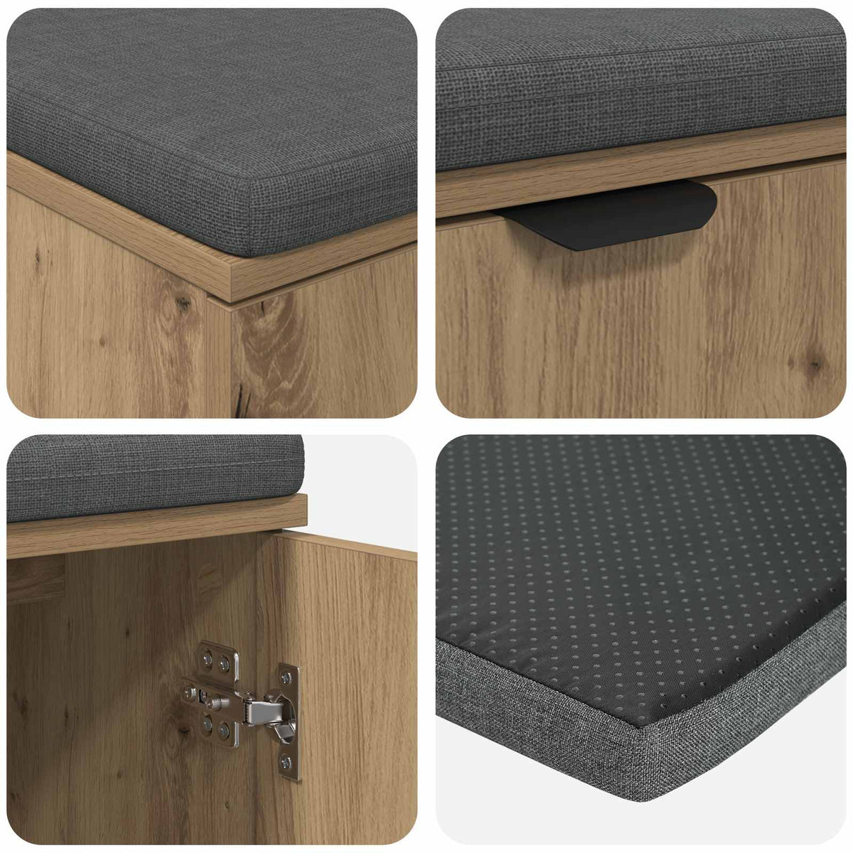 Klupa za hodnik Zanatski Hrast 100 x 38 x 46 cm