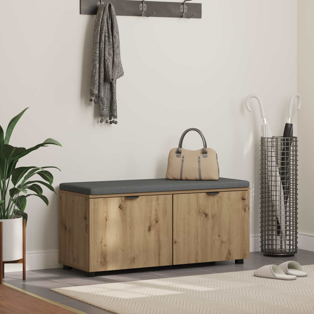 Klupa za hodnik Zanatski Hrast 100 x 38 x 46 cm