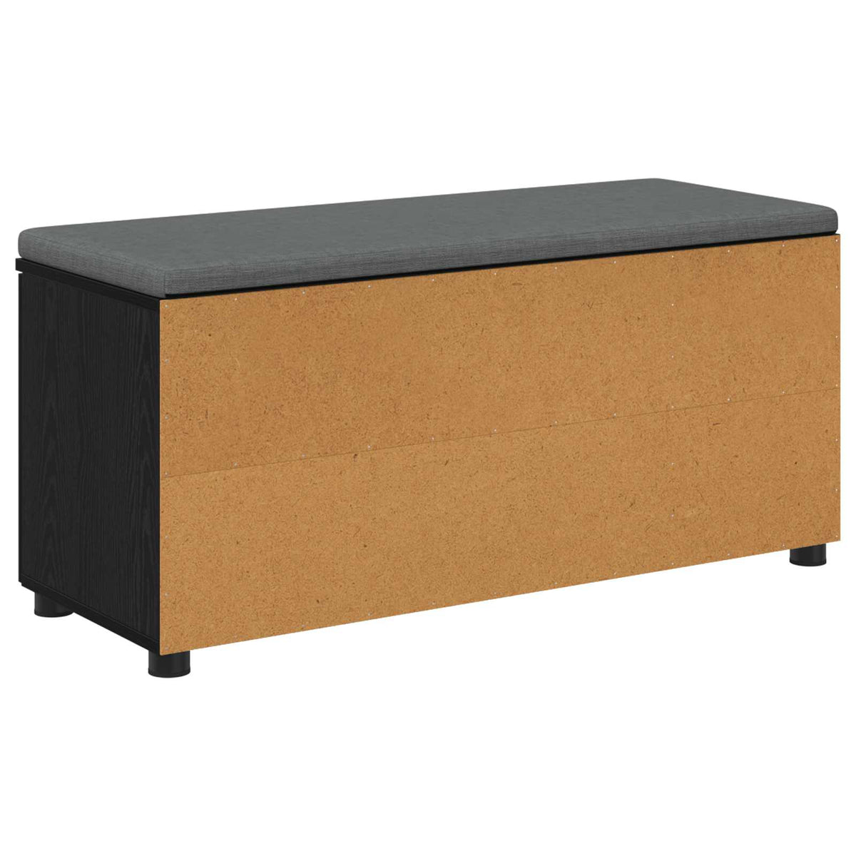 Klupa za hodnik s jastukom Crni Hrast 100 x 38 x 46 cm