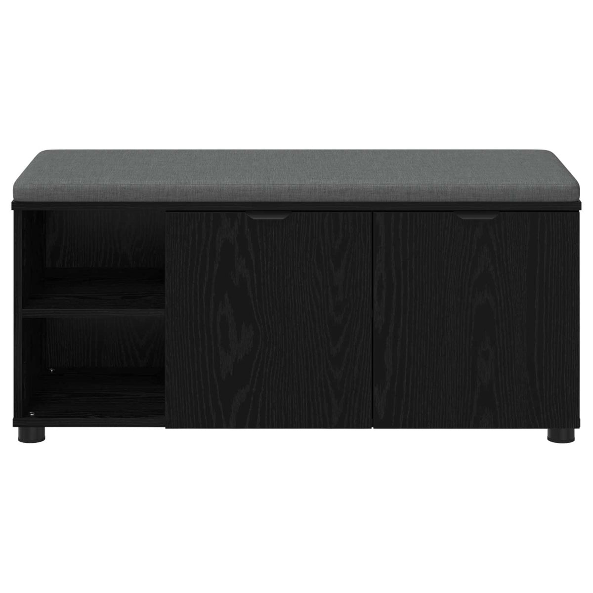 Klupa za hodnik s jastukom Crni Hrast 100 x 38 x 46 cm