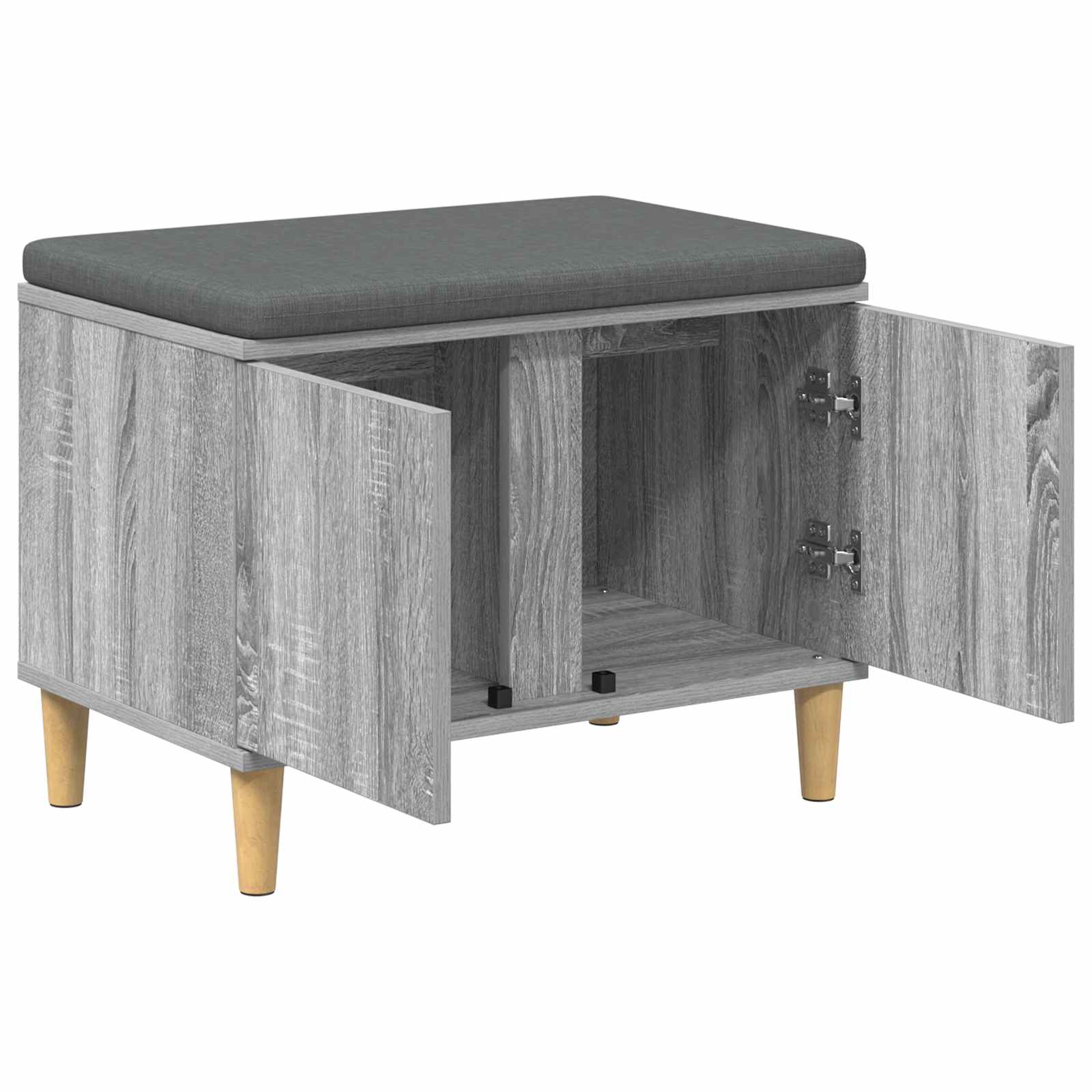 Klupa za hodnik s jastukom Sivi Sonoma 60 x 38 x 46 cm