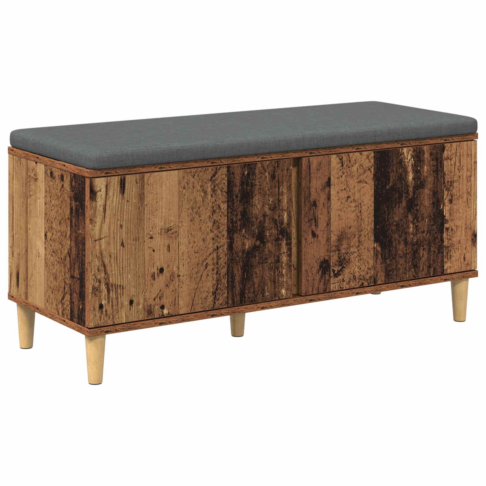 Klupa za hodnik s jastukom Staro drvo 100 x 38 x 46 cm