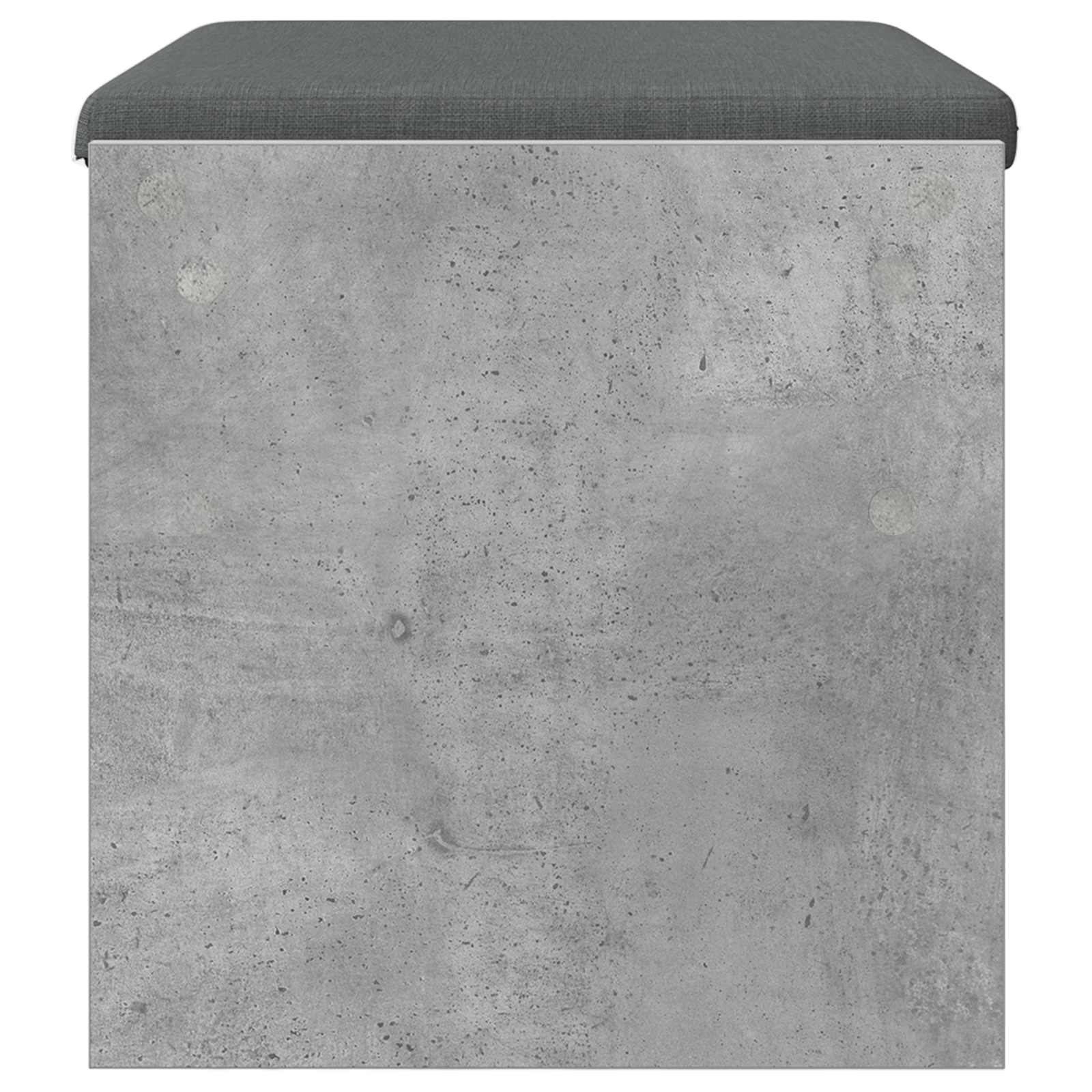 Klupa za hodnik s jastukom Betonski sivi 63 x 38 x 40 cm