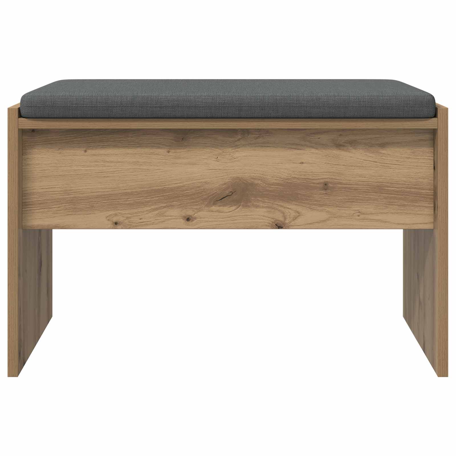 Klupa za hodnik s jastukom Umjetnički hrast 63 x 38 x 40 cm