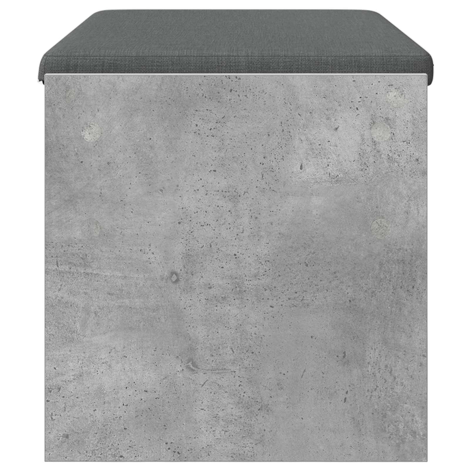Klupa za hodnik s jastukom Betonski sivi 83 x 38 x 40 cm