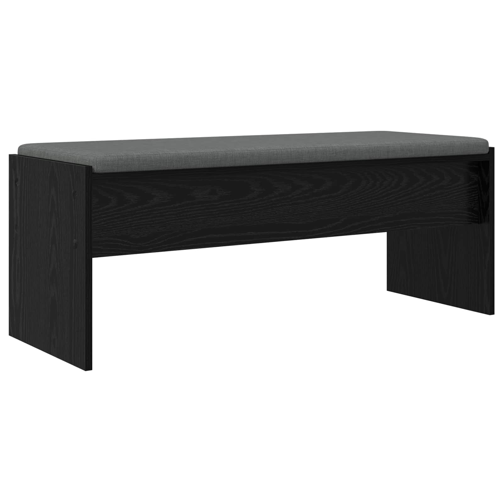 Klupa za hodnik s jastukom Crni hrast 103 x 38 x 40 cm