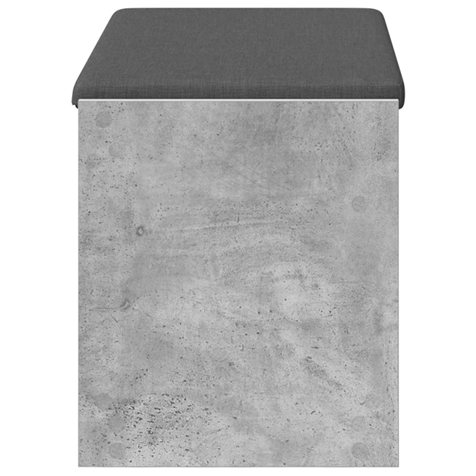 Klupa za hodnik s jastukom Betonsko Siva 83 x 38 x 45 cm