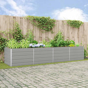 Sadilica Svijetlo siva 385 x 100 x 75 cm Cinkani čelik