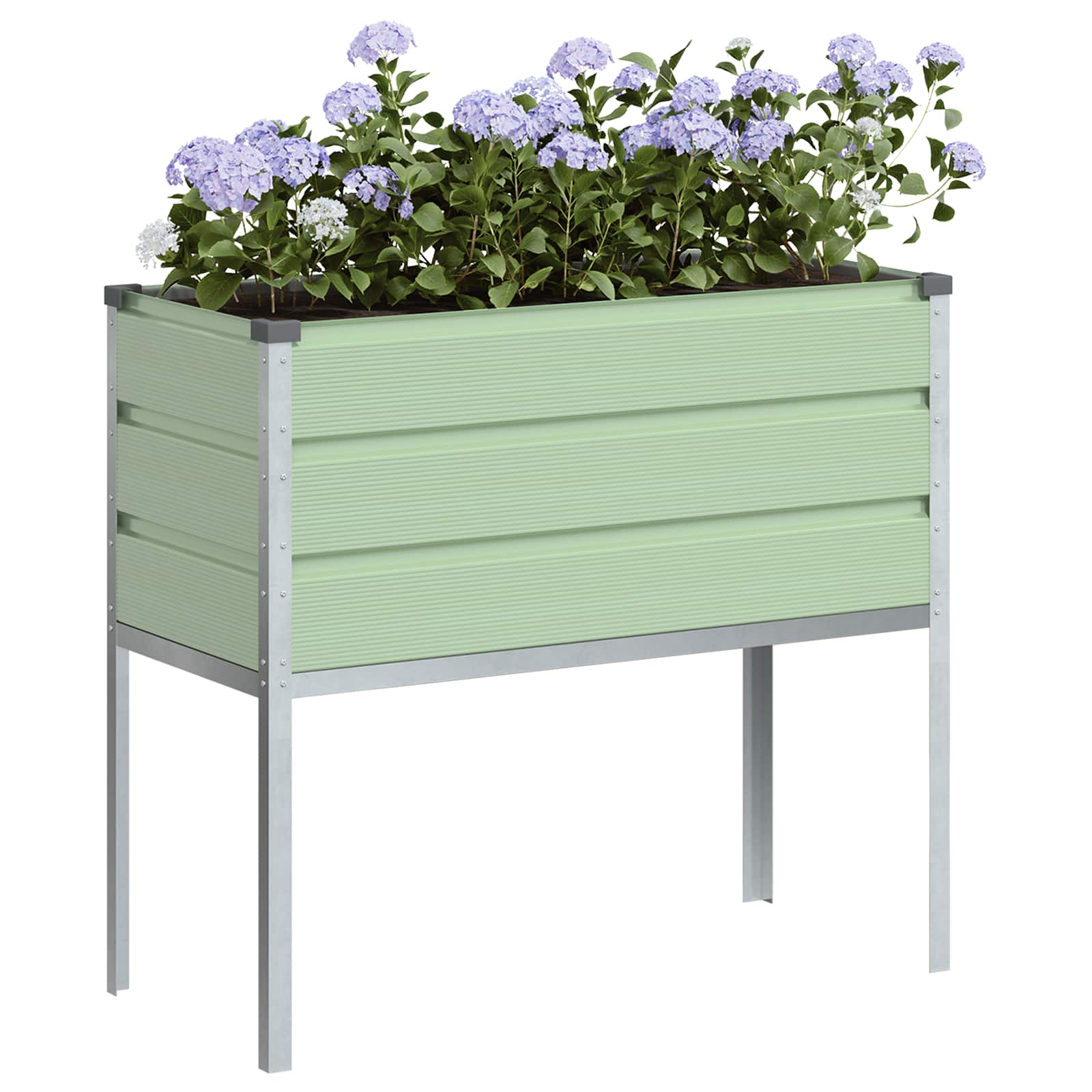 Sadilica Pastelno zelena 100 x 45 x 90 cm Cinkani čelik