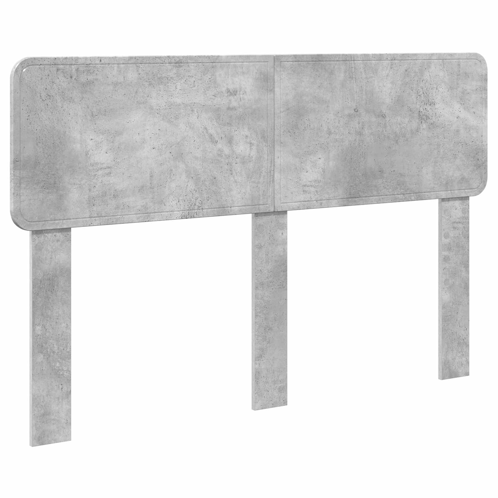 Krevetna konstrukcija Beton 140 x 190 cm Čvrsto borovo drvo