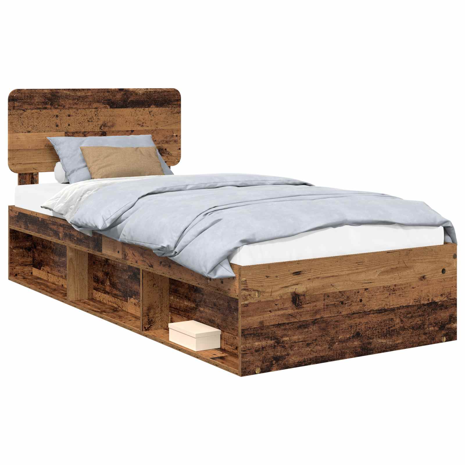 Krevetna konstrukcija s uzglavljem Staro drvo 100 x 200 cm