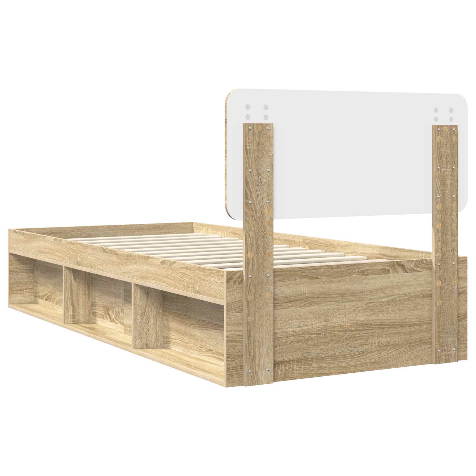 Krevetna konstrukcija s uzglavljem Sonoma hrast 75 x 190 cm