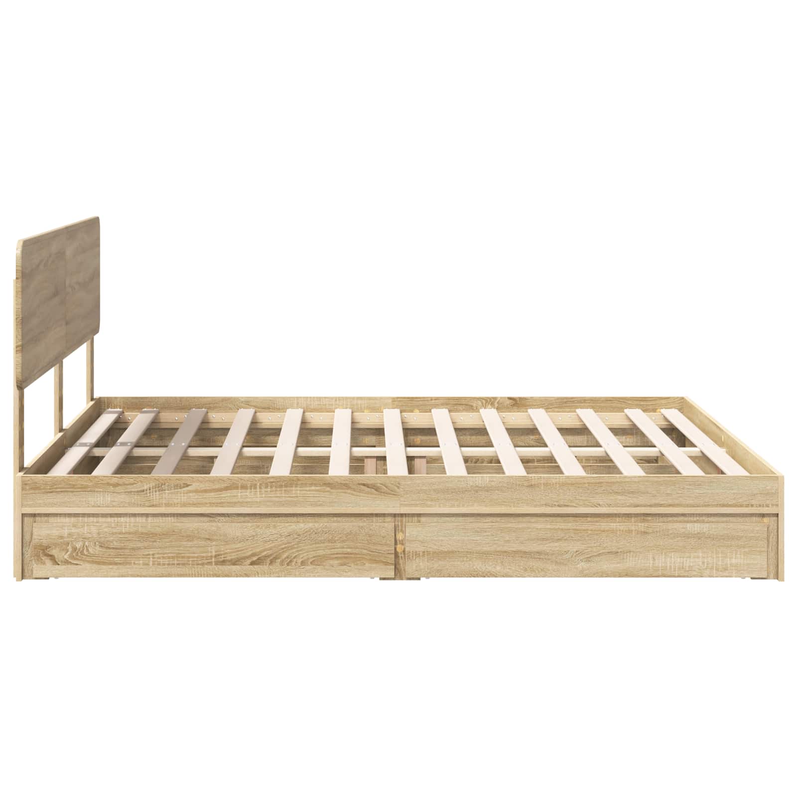 Krevet s od storage Sonoma hrast 180 x 200 cm Konstruirano drvo