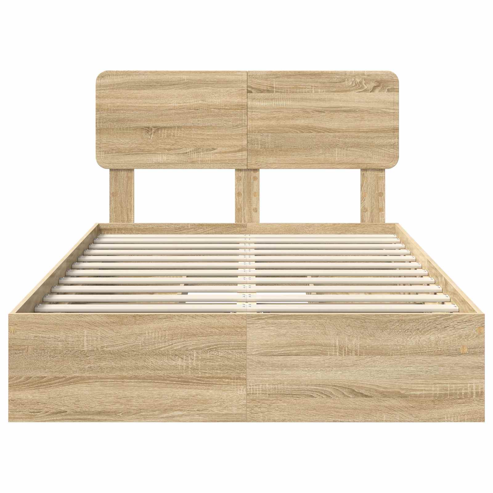 Krevet s od storage Sonoma hrast 120 x 200 cm Konstruirano drvo