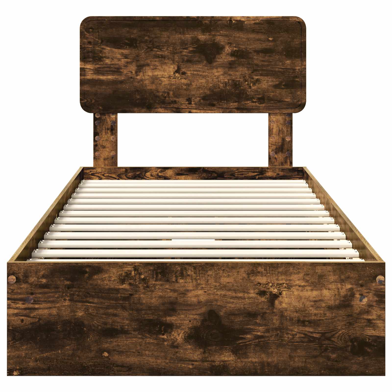 Krevet s od storage s uzglavljem Dimljeni hrast 75 x 190 cm