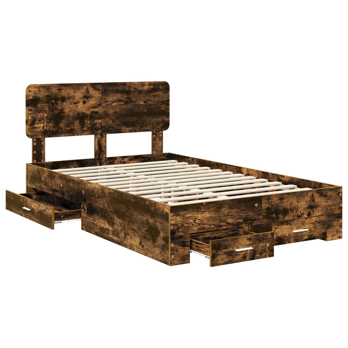 Krevetna konstrukcija Dimljeni hrast 120 x 200 cm