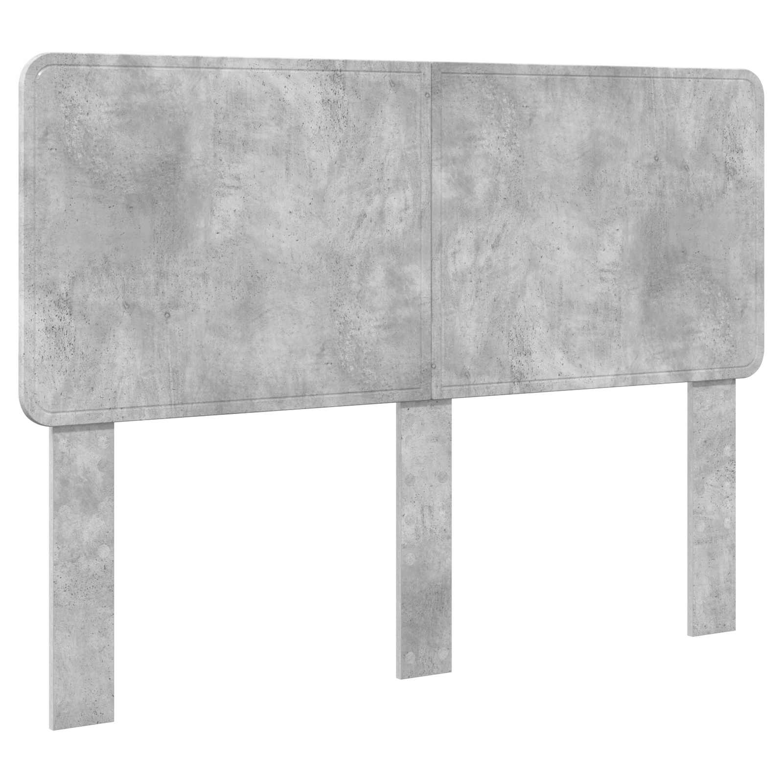 Krevetna konstrukcija Beton 140 x 190 cm Čvrsto borovo drvo