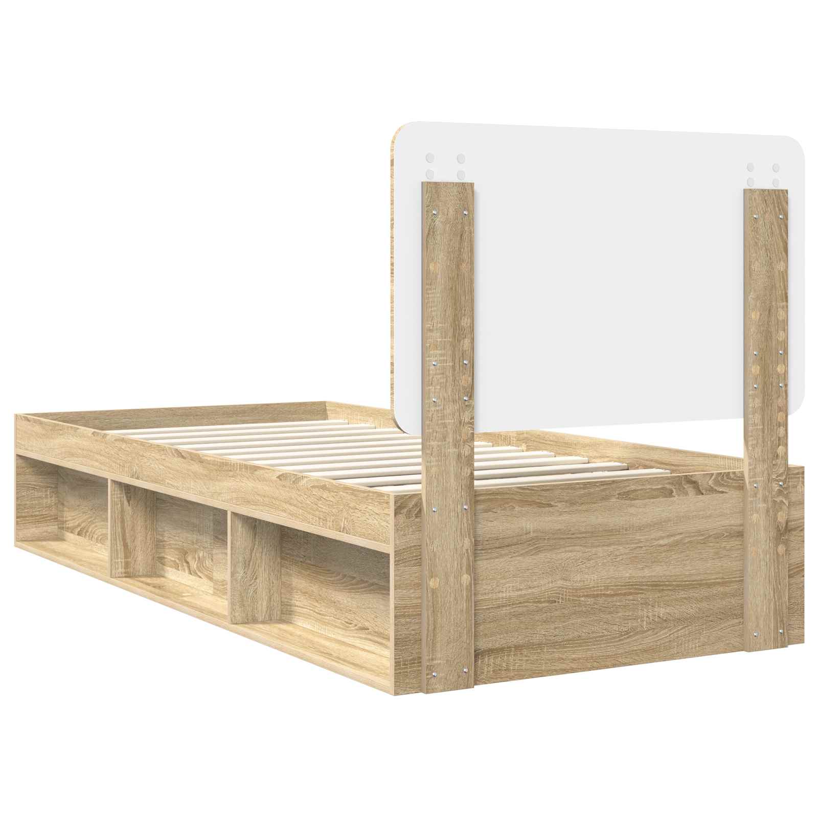 Krevetna konstrukcija s uzglavljem Sonoma hrast 90 x 200 cm