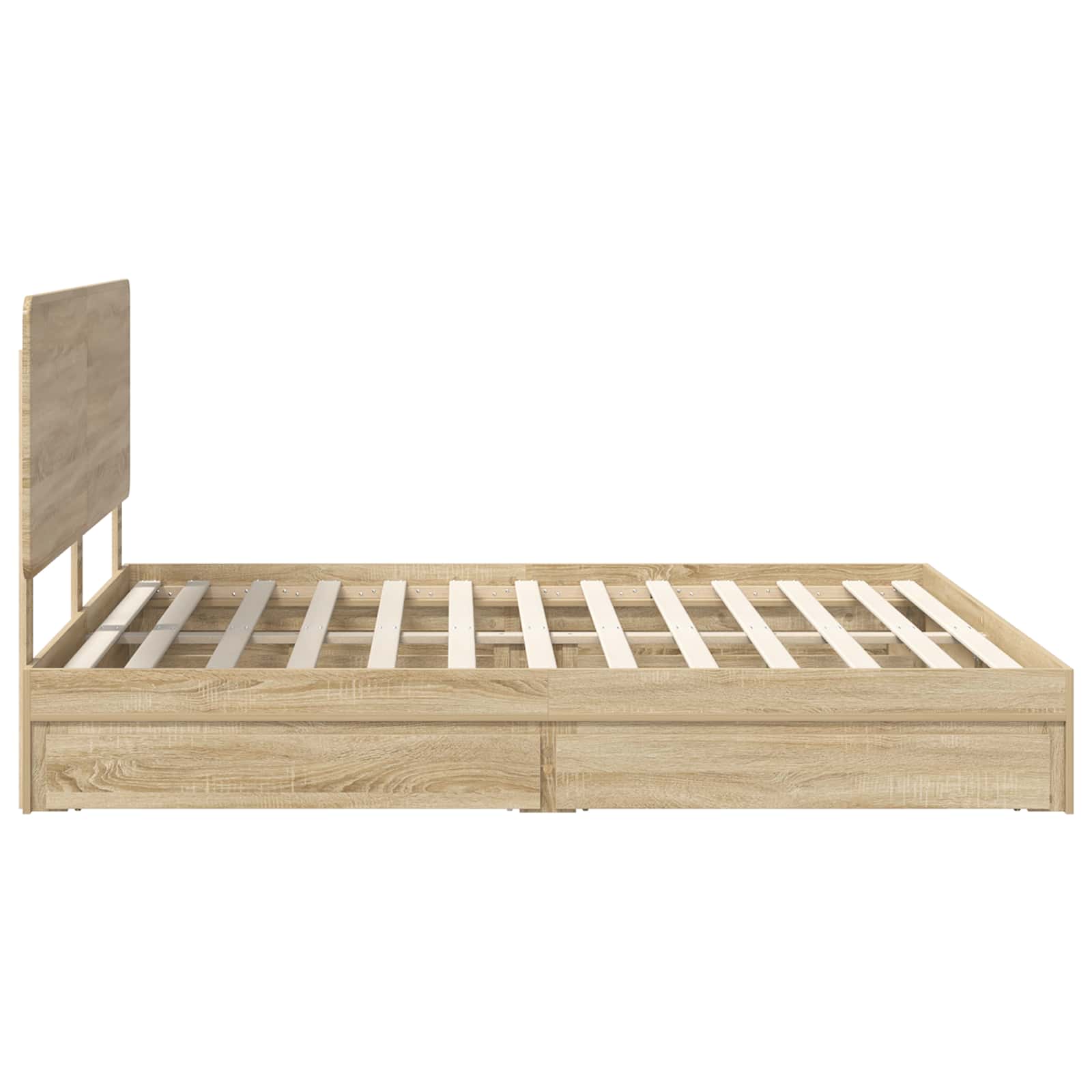 Krevet s od storage Sonoma hrast 180 x 200 cm Konstruirano drvo