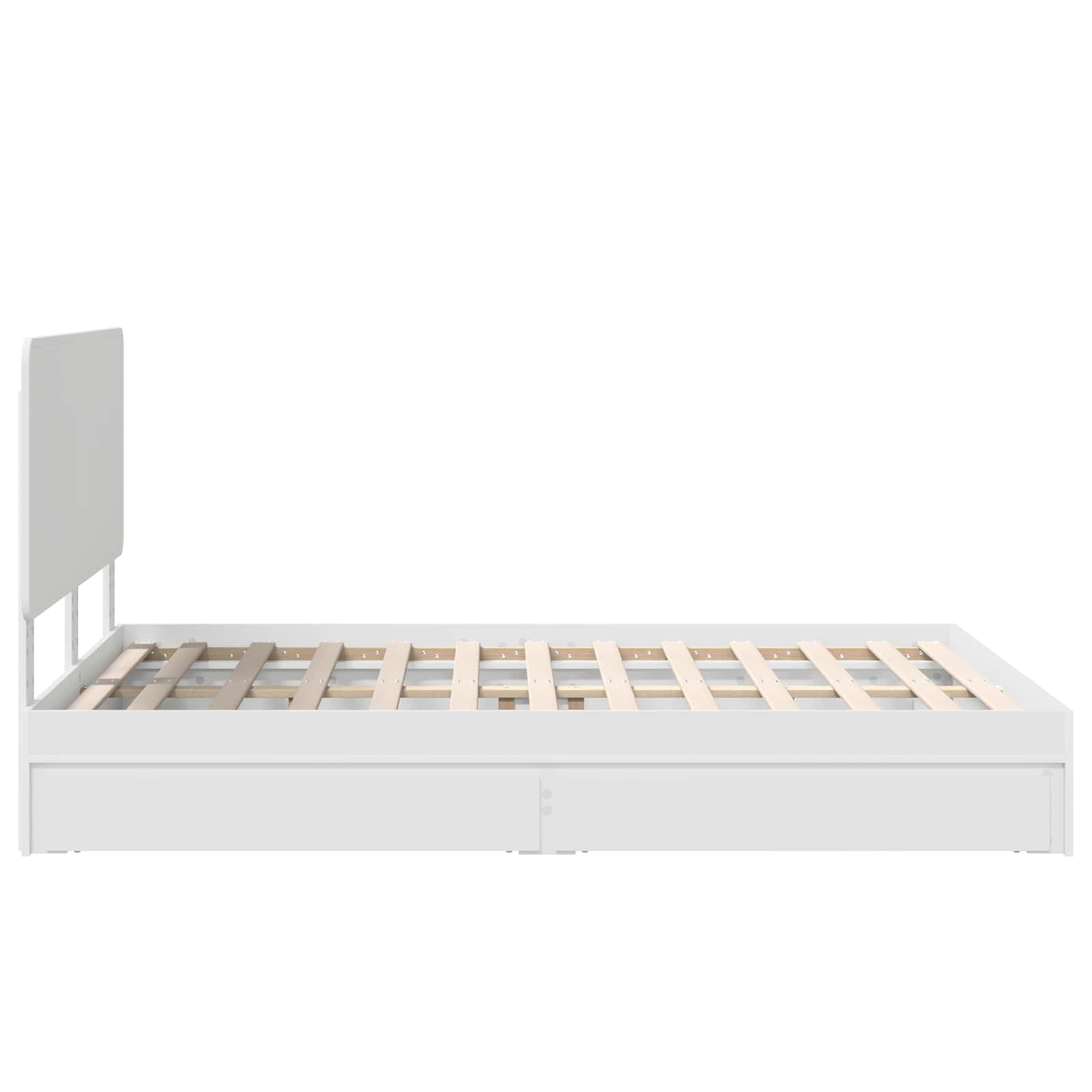 Krevet s od storage Bijelo 140 x 200 cm Konstruirano drvo