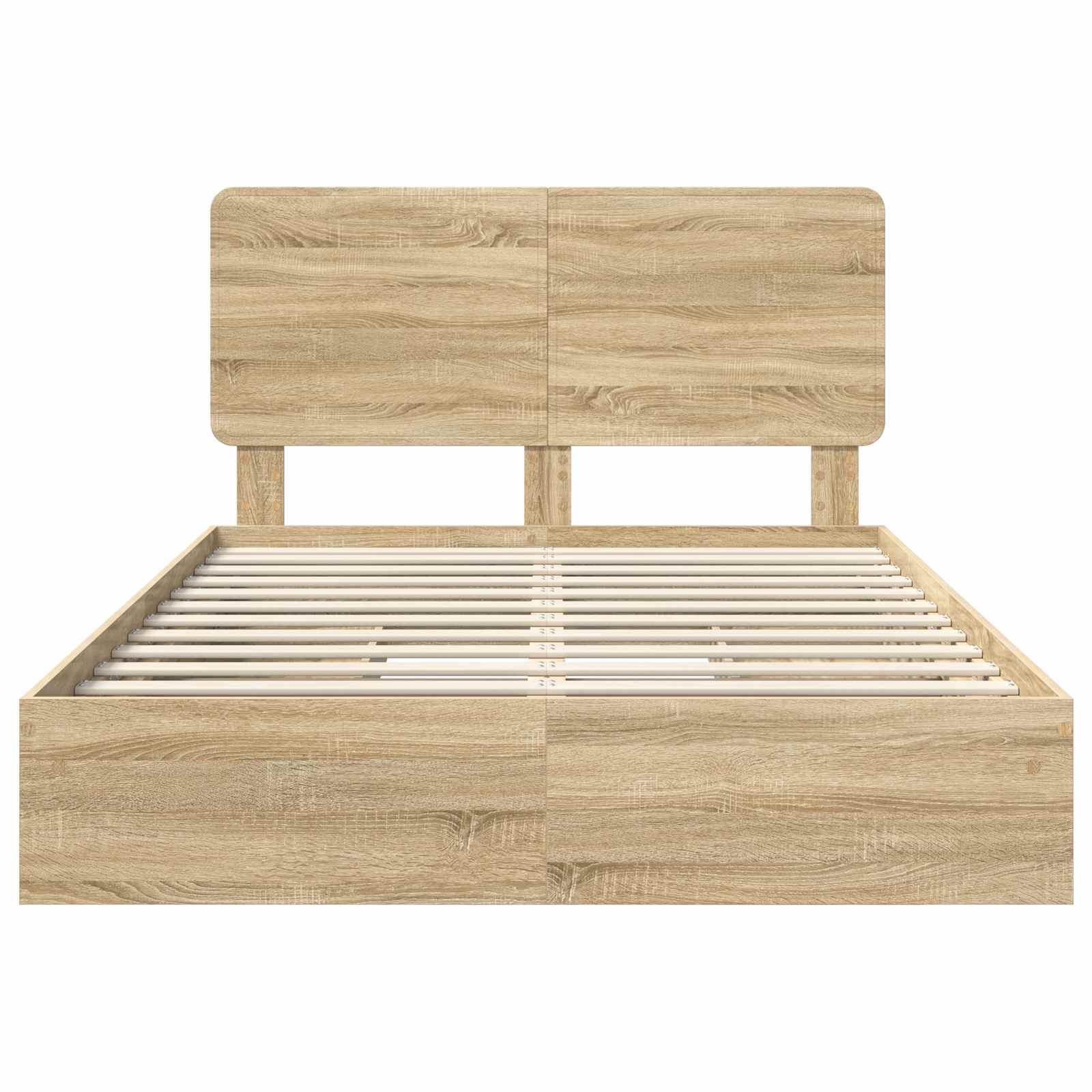Krevet s od storage Sonoma hrast 140 x 200 cm Konstruirano drvo