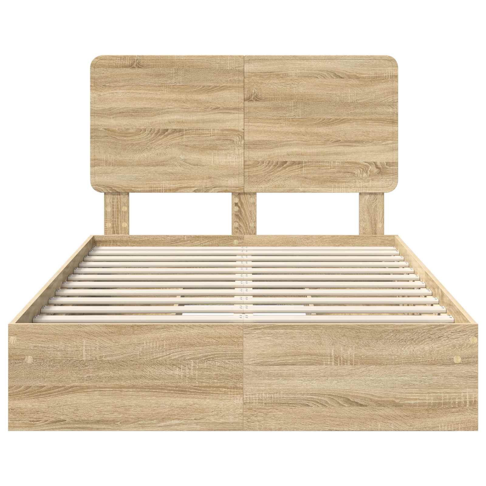 Krevet s od storage Sonoma hrast 120 x 200 cm Konstruirano drvo