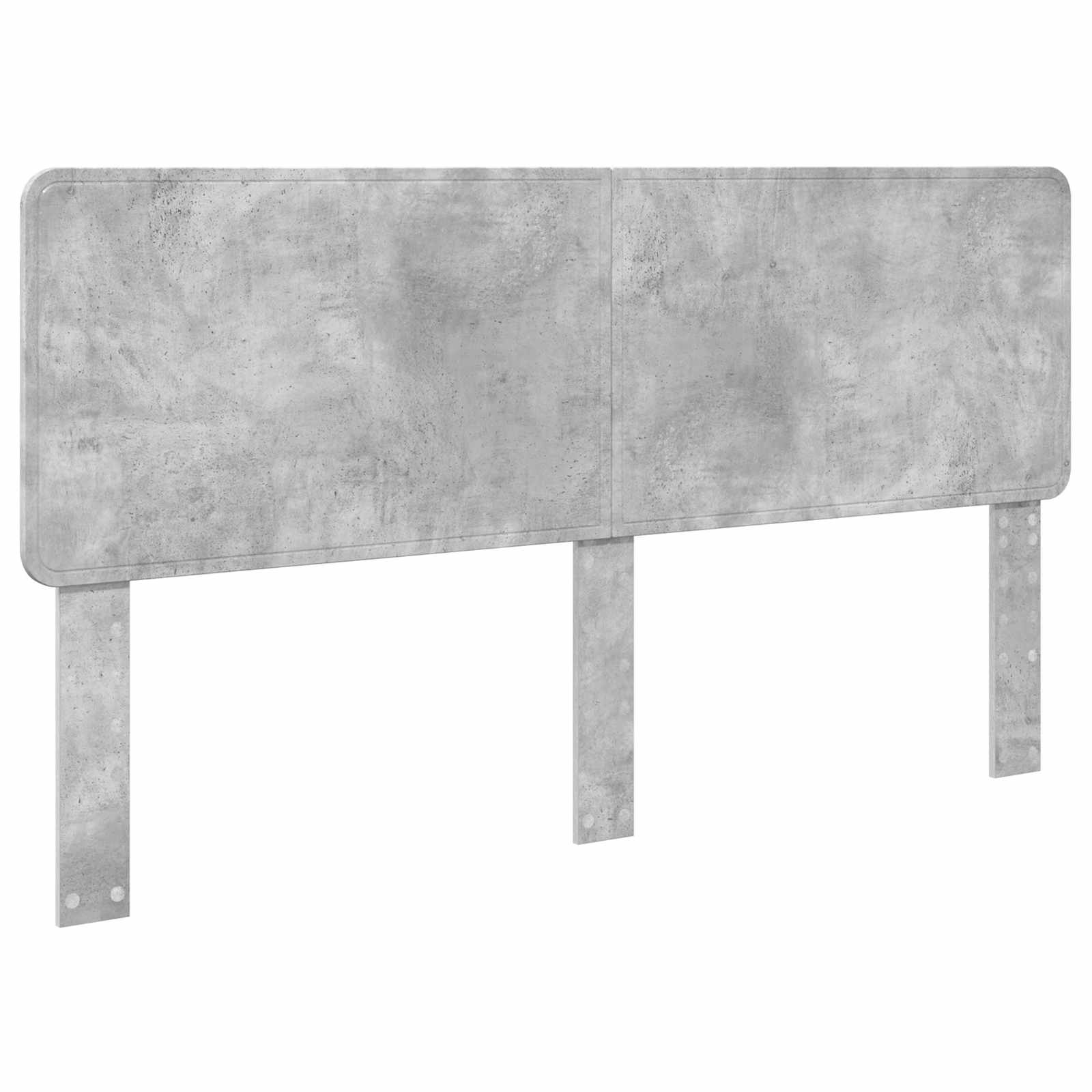 Krevetna konstrukcija s uzglavljem Betonski sivi 180 x 200 cm