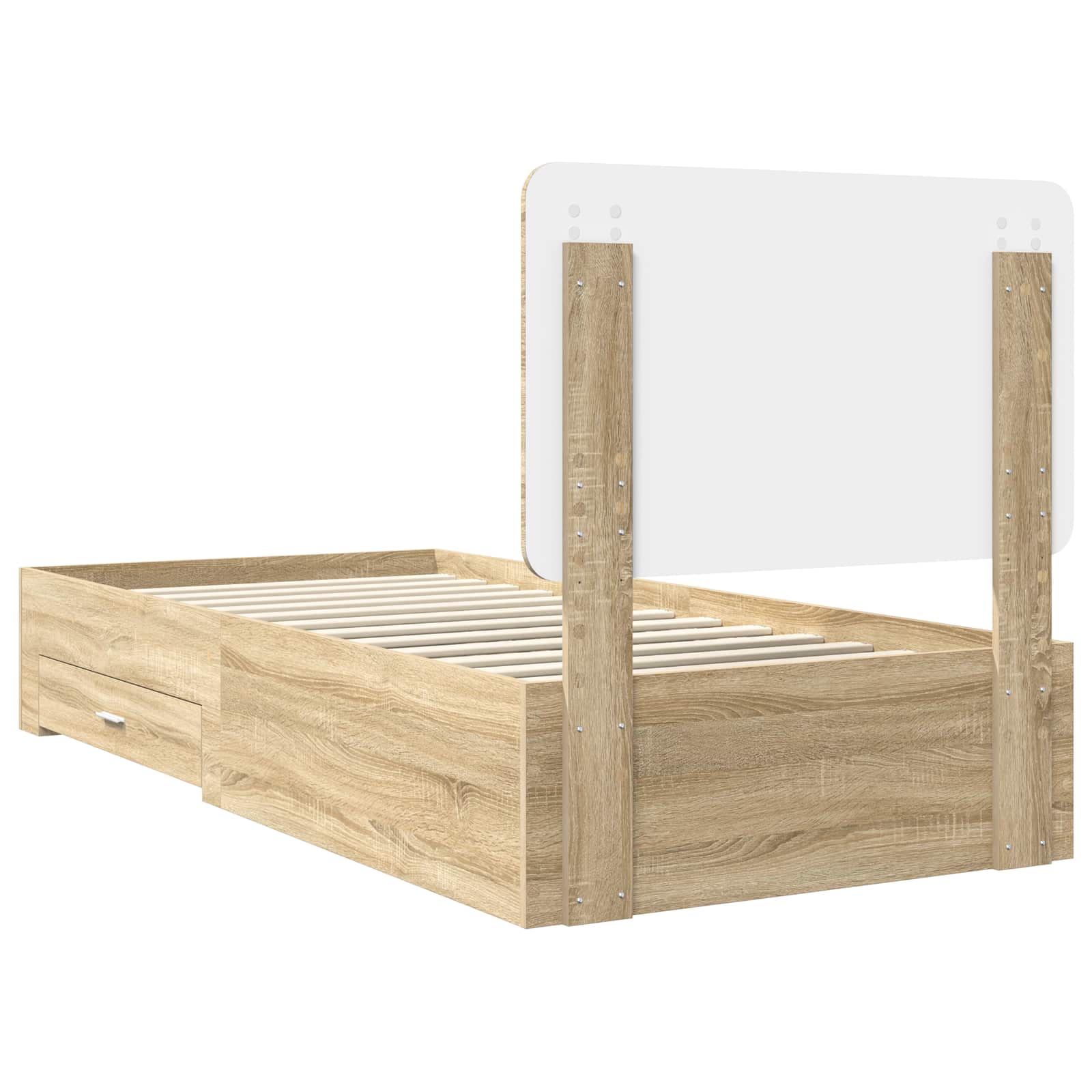 Krevetna konstrukcija s uzglavljem Sonoma hrast 90 x 200 cm