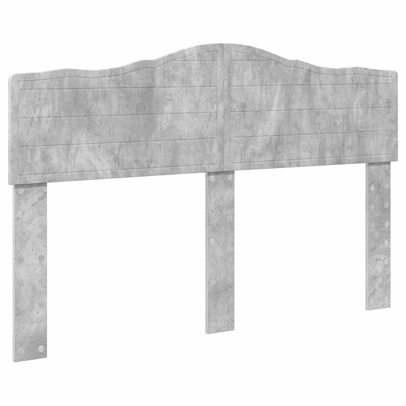 Krevetna konstrukcija Beton 140 x 190 cm Čvrsto borovo drvo
