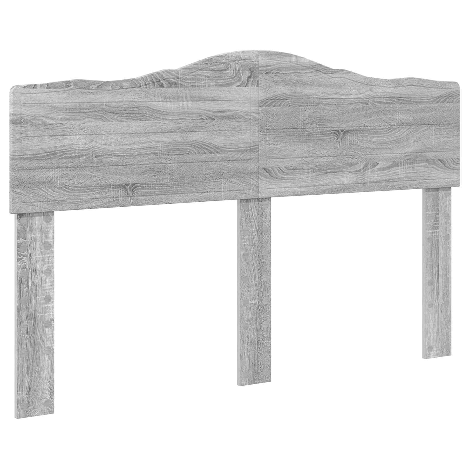 Krevetna konstrukcija s uzglavljem Siva Sonoma 140 x 190 cm