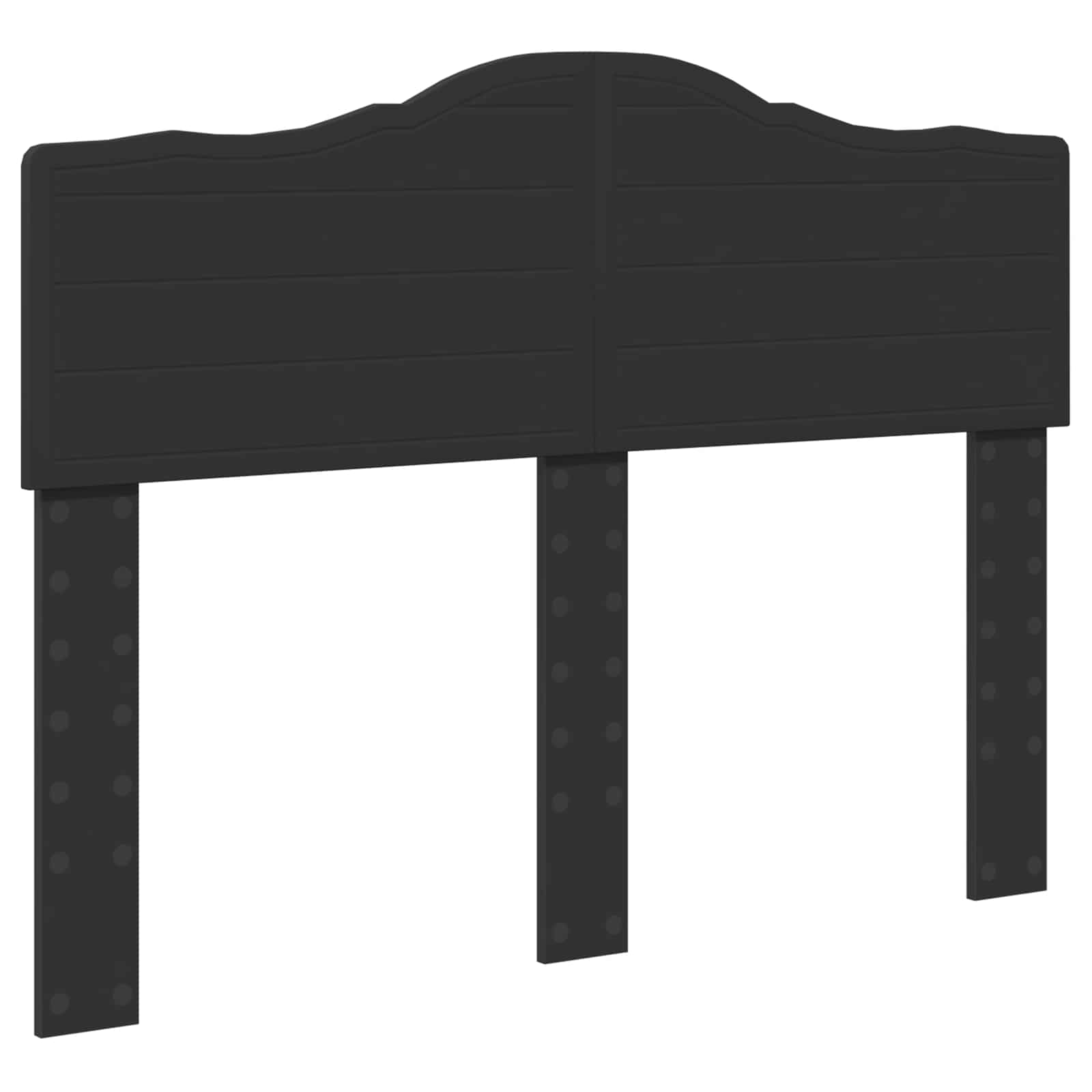 Krevetna konstrukcija Crna 135 x 190 cm Čvrsto borovo drvo