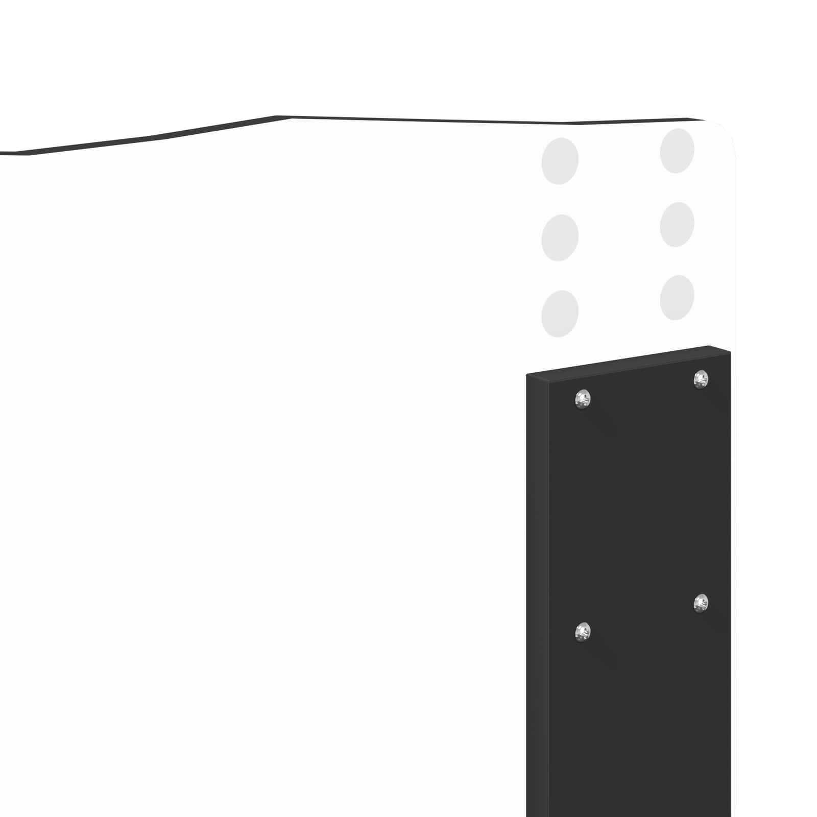 Krevetna konstrukcija Crna 140 x 200 cm Inženjersko Drvo