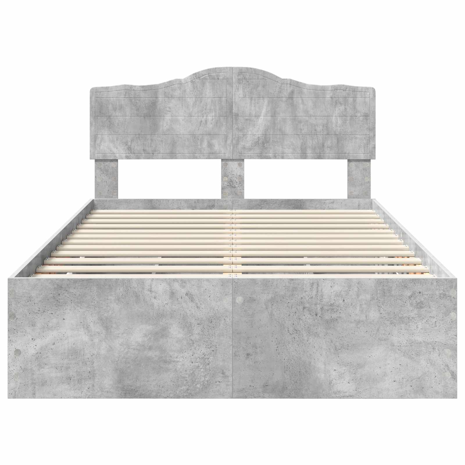 Krevetna konstrukcija s ladicama Betonski sivi 120 x 190 cm