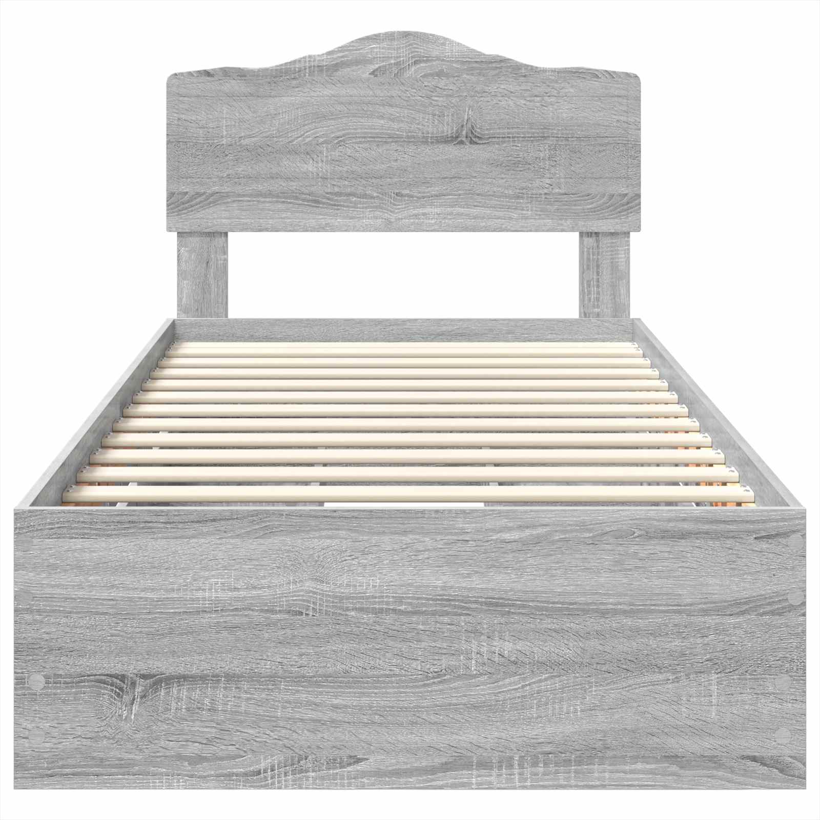 Krevetna konstrukcija Siva Sonoma 90 x 190 cm Inženjersko Drvo